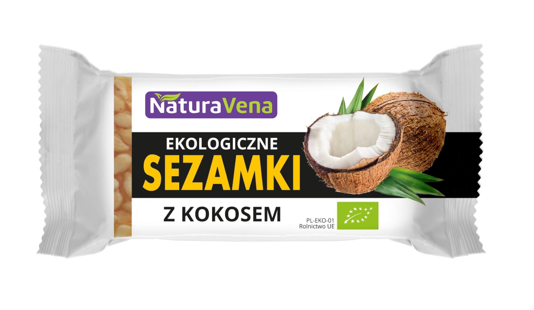 Snaps de sésame à la noix de coco 27 g Bio NATURAVENA