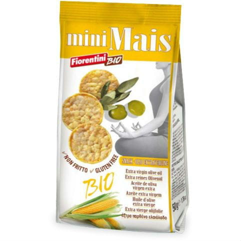 Anneaux de maïs à l'huile d'olive extra vierge sans gluten BIO 50 g - FIORENTINI