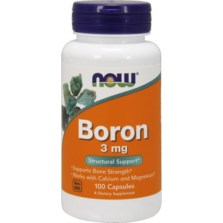 Bore bore 3mg 100 gélules NOW FOODS