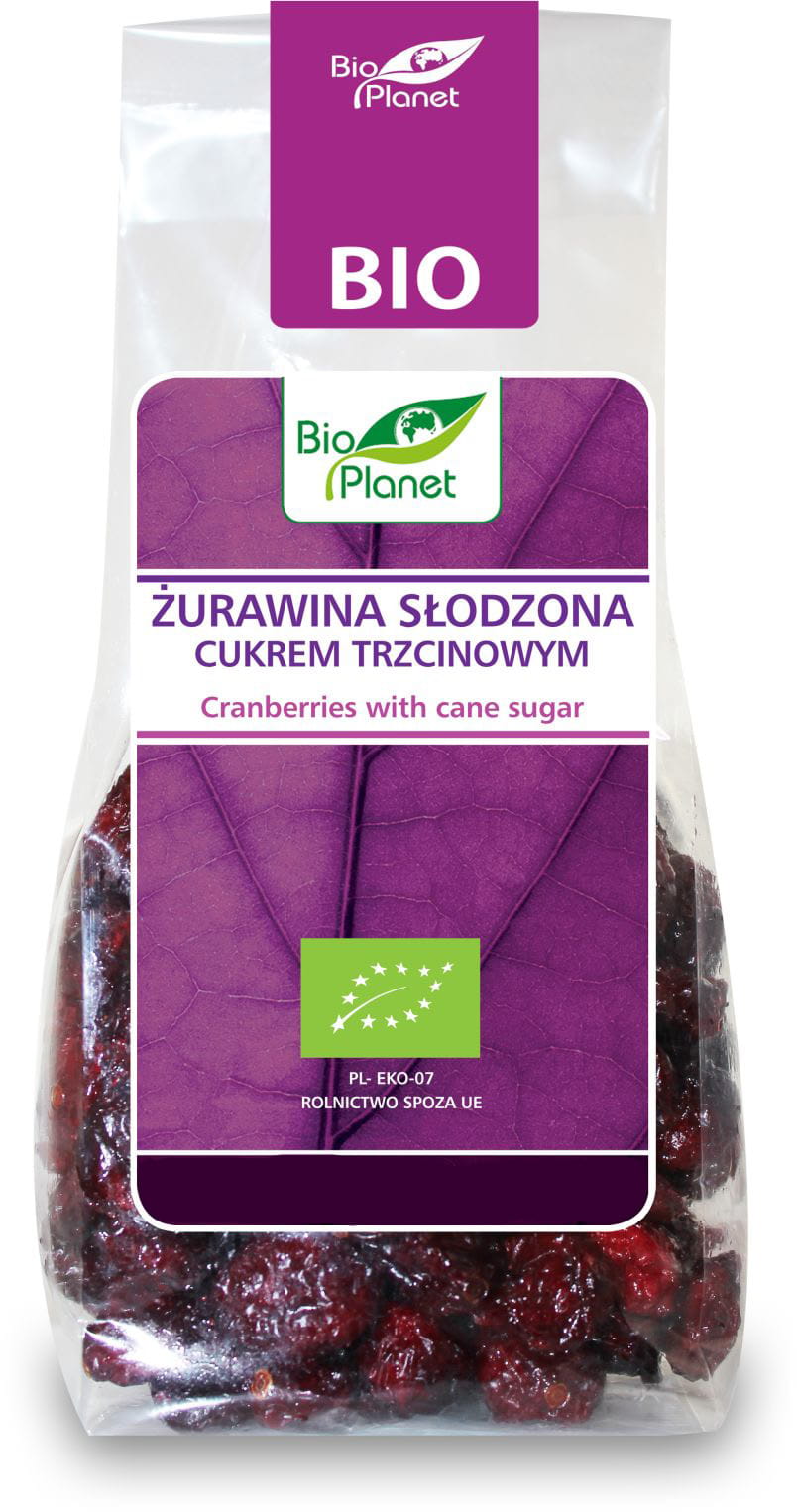 Canneberge sucrée au sucre de canne BIO 100 g - BIO PLANET