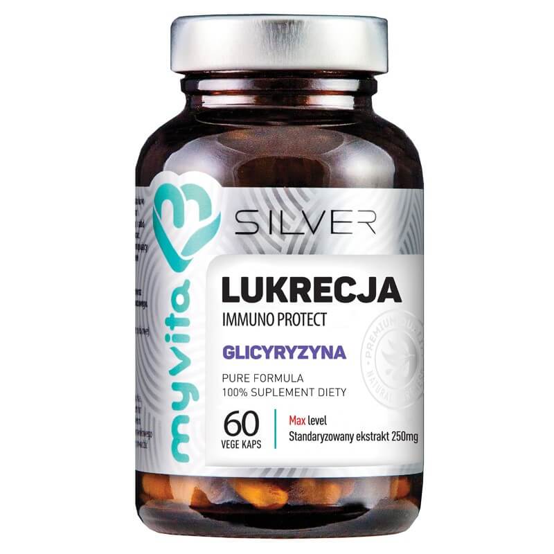 Extrait de réglisse à base de réglisse immunoprotect glycyrrhizine 60 gélules MYVITA SILVER