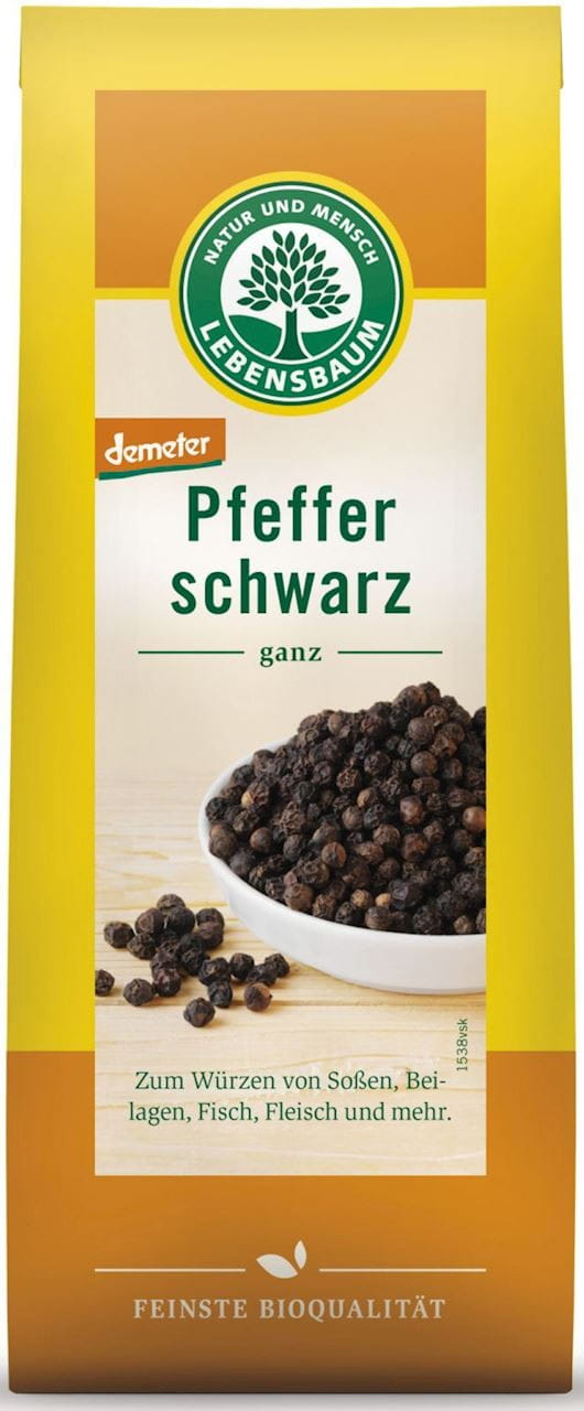 Poivre noir BIO 50 g - LEBENSBAUM
